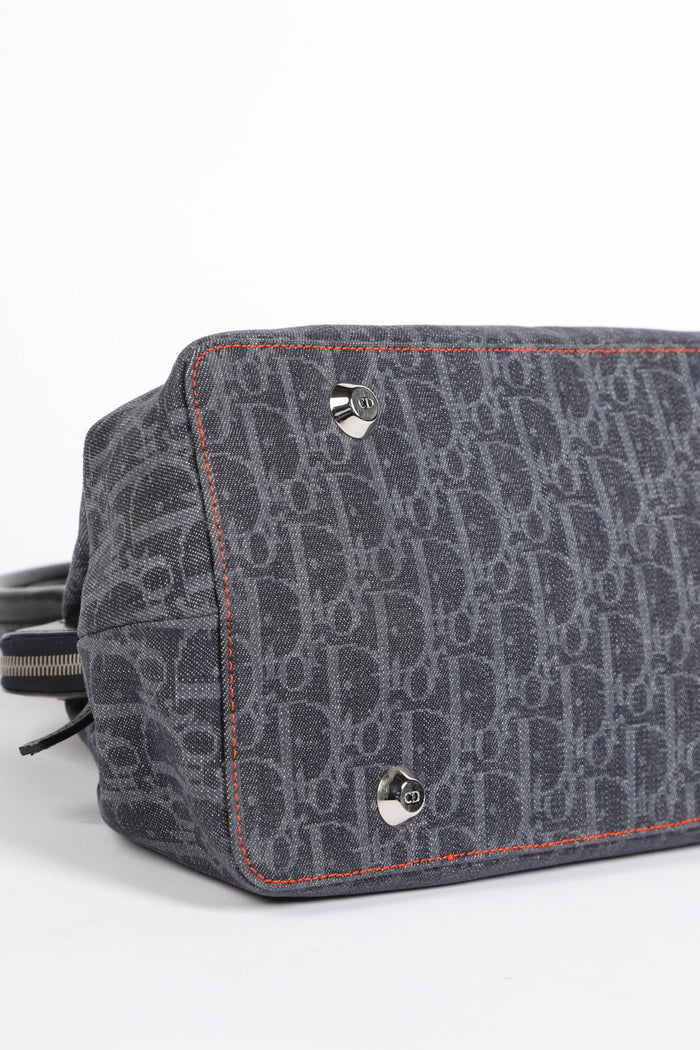 2000s Christian Dior Flight Collection Frame Top Handle Bag