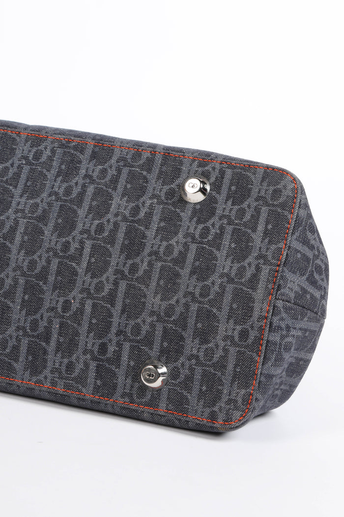 2000s Christian Dior Flight Collection Frame Top Handle Bag