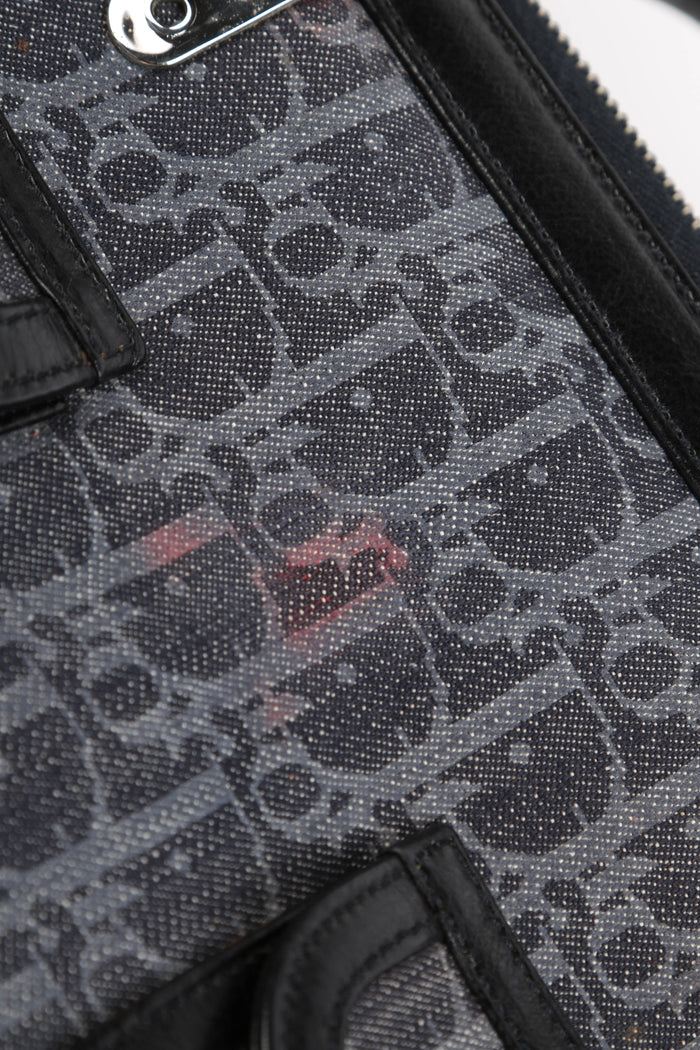 2000s Christian Dior Flight Collection Frame Top Handle Bag