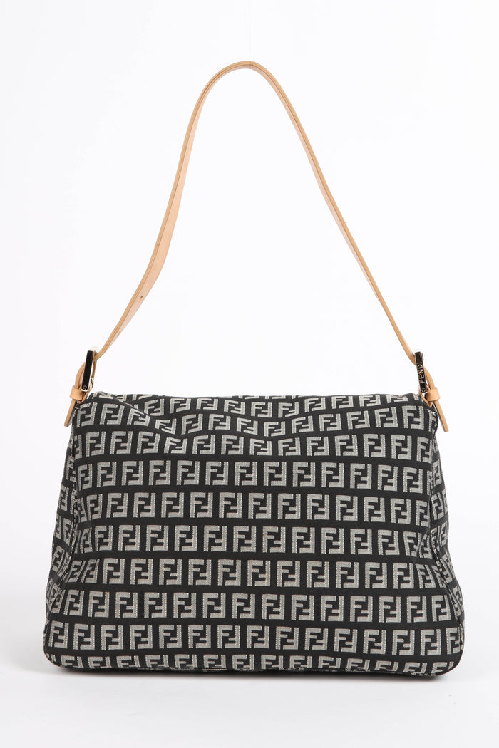 Vintage Fendi  Zucchino Mamma Baguette Shoulder Bag