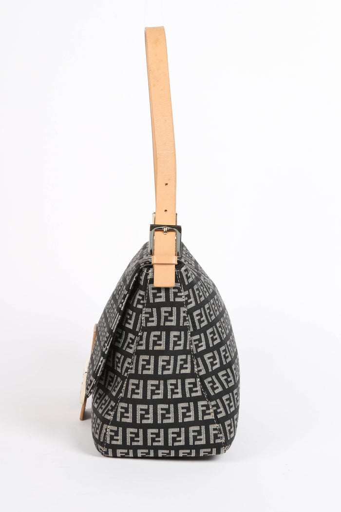 Vintage Fendi  Zucchino Mamma Baguette Shoulder Bag