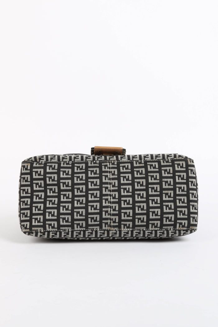 Vintage Fendi  Zucchino Mamma Baguette Shoulder Bag