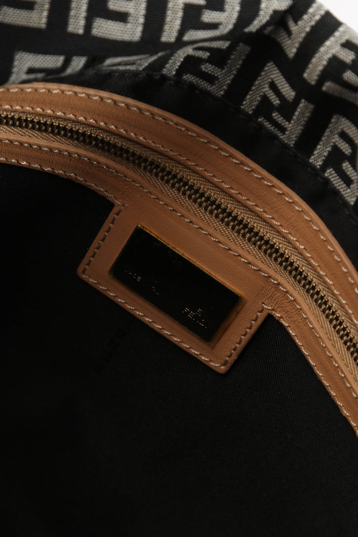 Vintage Fendi  Zucchino Mamma Baguette Shoulder Bag
