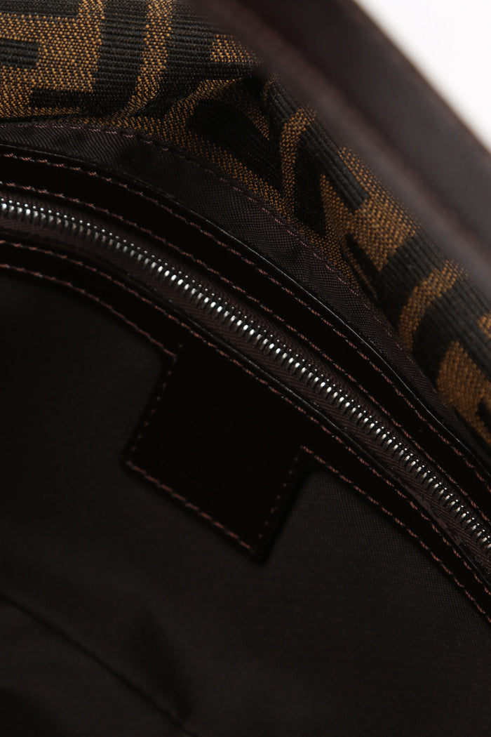 90s Fendi Zucca Monogram Baguette Shoulder Bag