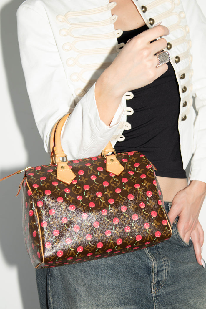 RARE Louis Vuitton x Takashi Murakami Cherry Speedy 25cm