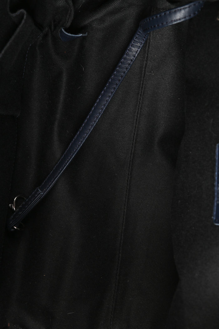 2000s Chanel Navy Canvas Tote Bag