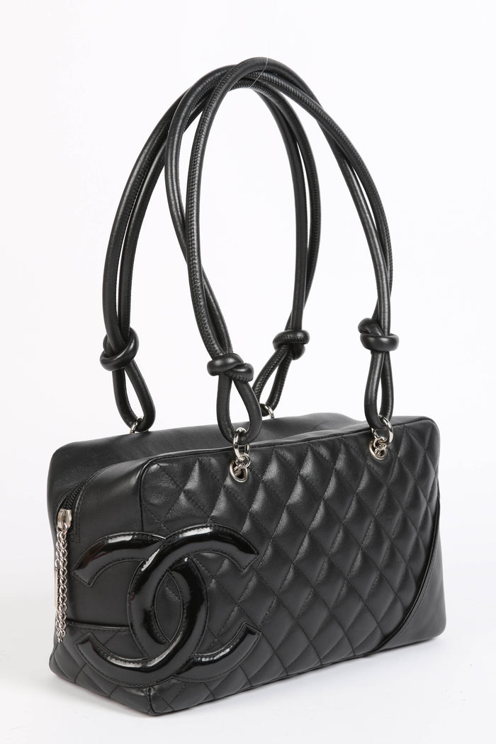 2000s Chanel Black Rue Cambon Shoulder Bag