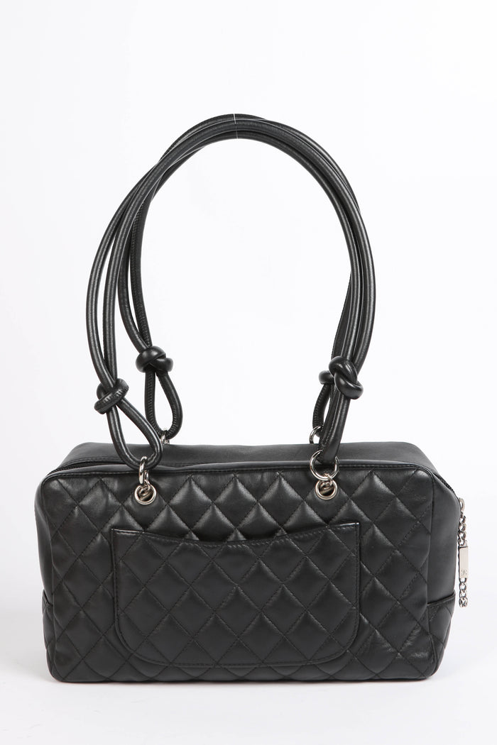 2000s Chanel Black Rue Cambon Shoulder Bag