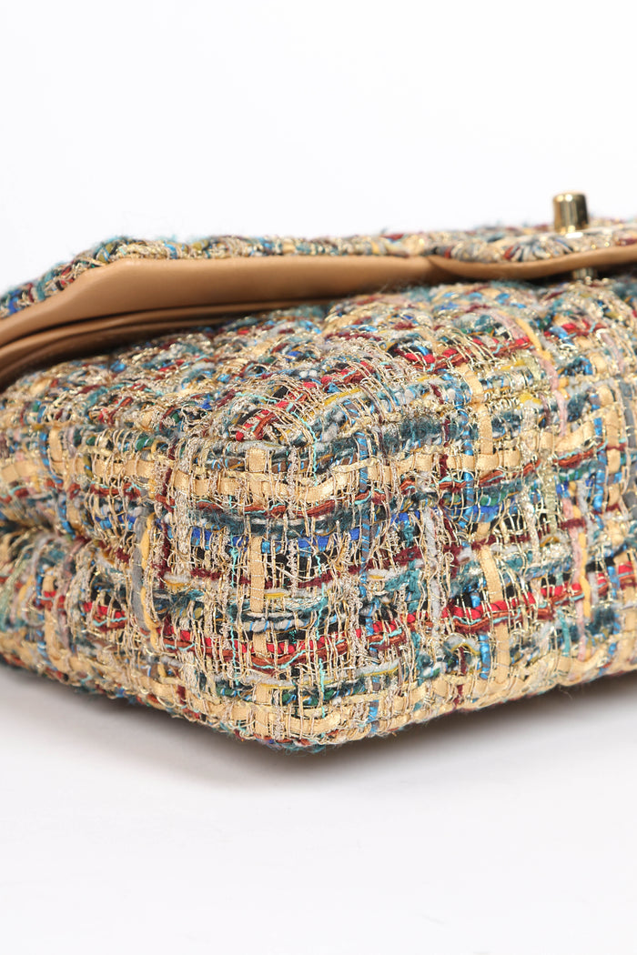 RARE 2019 Chanel Paris Egypt Collection Tweed Medium Double  Flap Bag