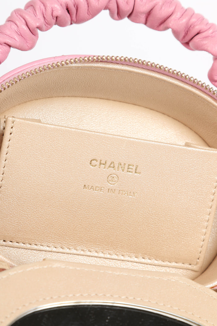 2021 Chanel Bubblegum Pink Mini Top Handle Vanity Case