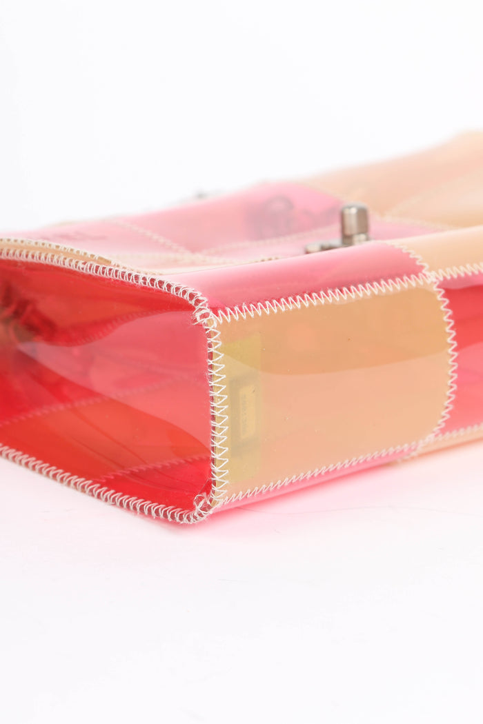 90s Chanel PVC Patchwork Single Flap Shoulder Bag