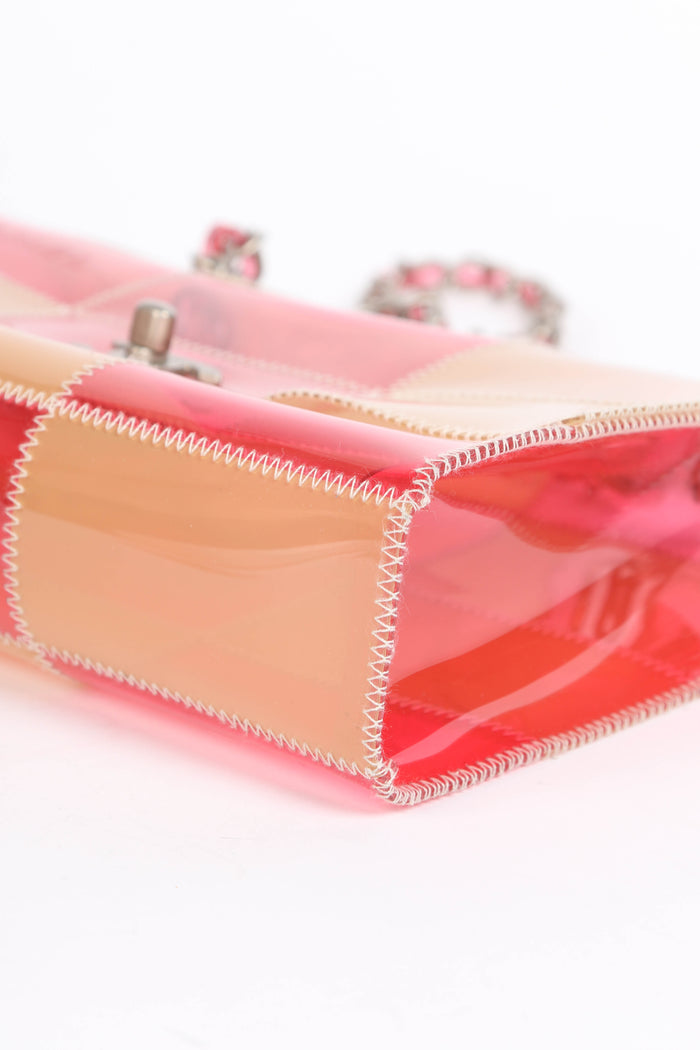 90s Chanel PVC Patchwork Single Flap Shoulder Bag
