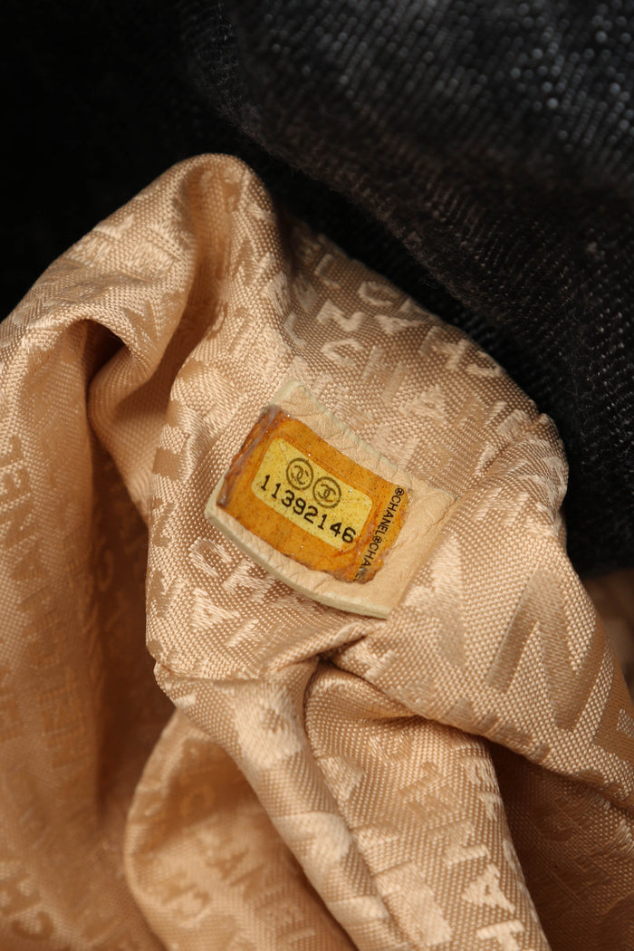 2000s Chanel Denim CC XL Tote Bag