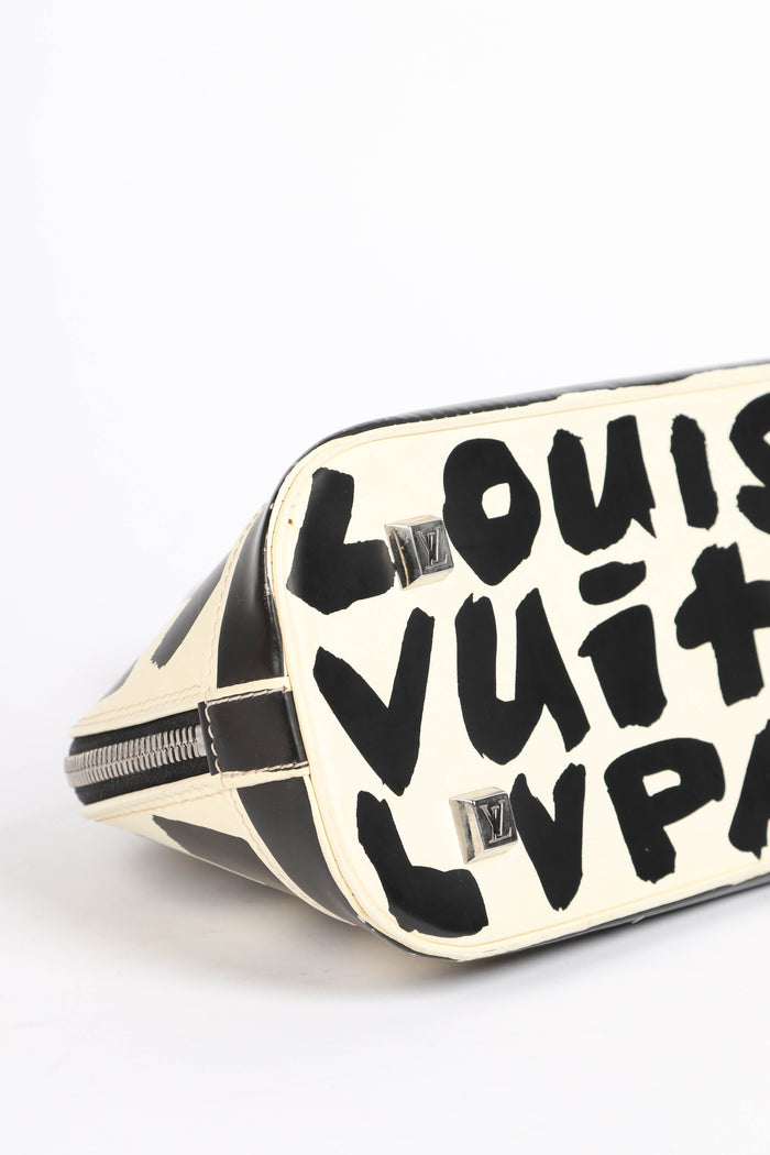 2000s Louis Vuitton x Stephen Sprouse Horizontal Alma Top Handle Bag