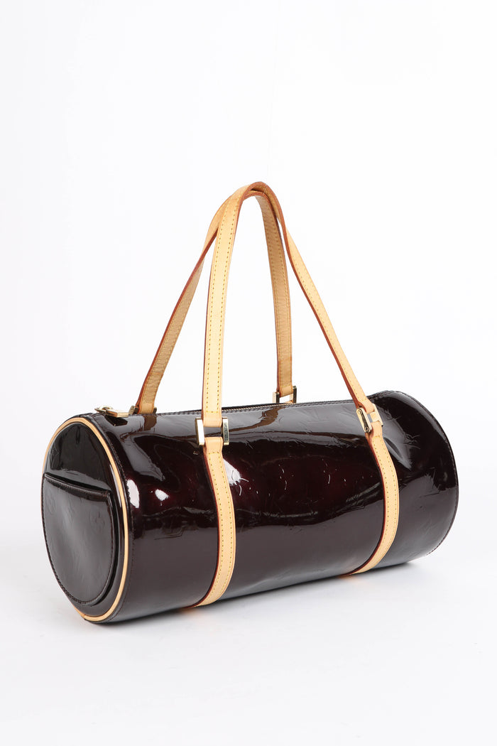 2000s Louis Vuitton Vernis Bedford Oxblood Papillon 30cm