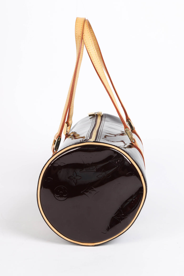 2000s Louis Vuitton Vernis Bedford Oxblood Papillon 30cm