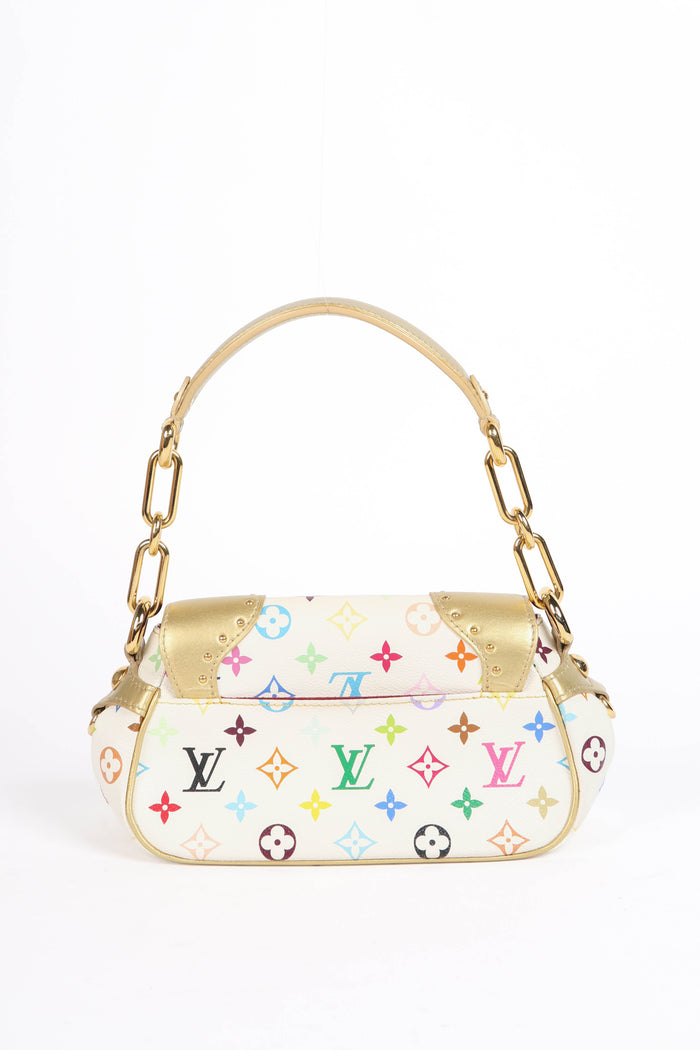 Vintage Louis Vuitton x Takashi Murakami White Multicolour Marilyn Shoulder Bag