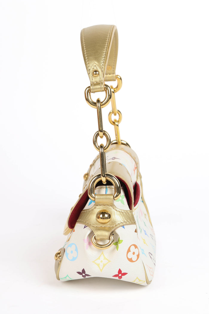 Vintage Louis Vuitton x Takashi Murakami White Multicolour Marilyn Shoulder Bag