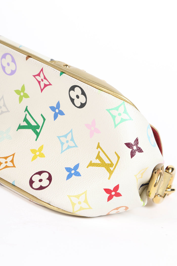 Vintage Louis Vuitton x Takashi Murakami White Multicolour Marilyn Shoulder Bag