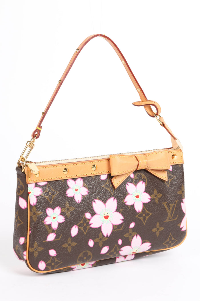 RARE Louis Vuitton x Takashi Murakami Cherry Blossom Pochette Accessoires