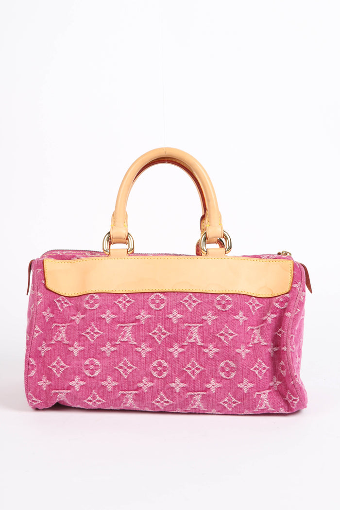 Vintage Louis Vuitton Pink Denim Neo Speedy Bag