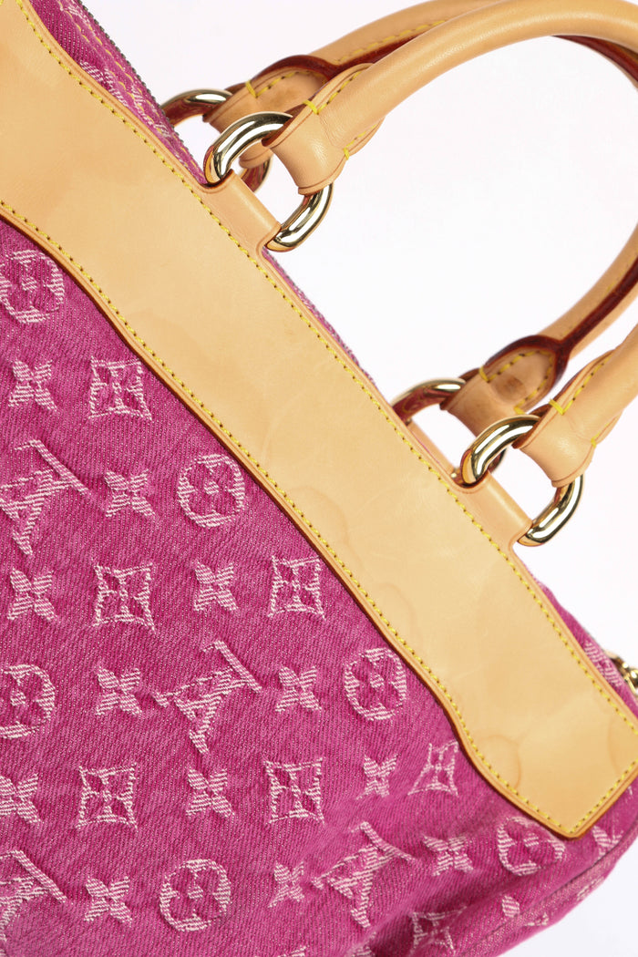 Vintage Louis Vuitton Pink Denim Neo Speedy Bag