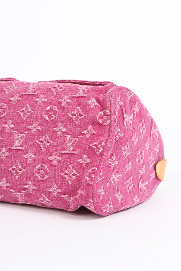 Vintage Louis Vuitton Pink Denim Neo Speedy Bag