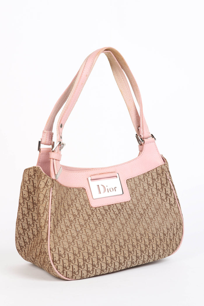 Vintage Christian Dior Monogram Small Cargo Shoulder Bag