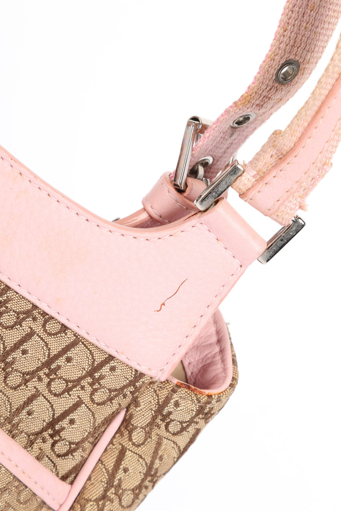 Vintage Christian Dior Monogram Small Cargo Shoulder Bag