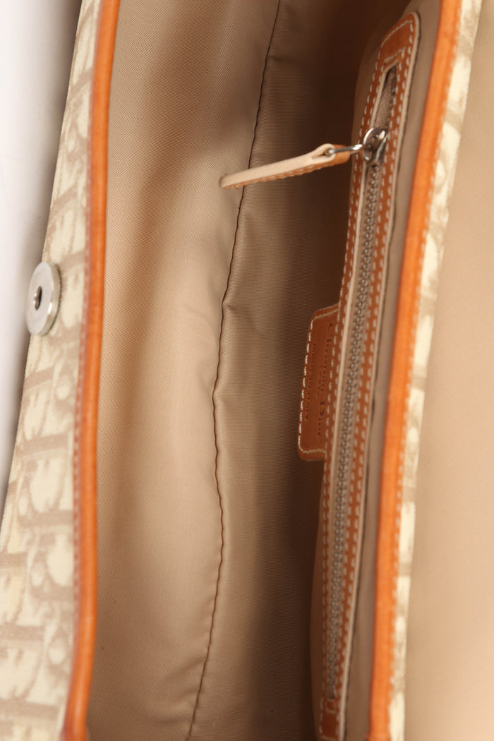2000s Christian Dior Beige Romantique Shoulder Bag