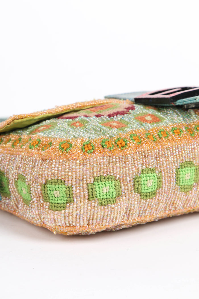 SUPER RARE Fendi Bead Embellished Baguette Bag