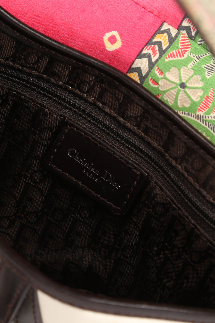 SUPER RARE Christian Dior John Galliano Silk Paisley Print Saddle Bag