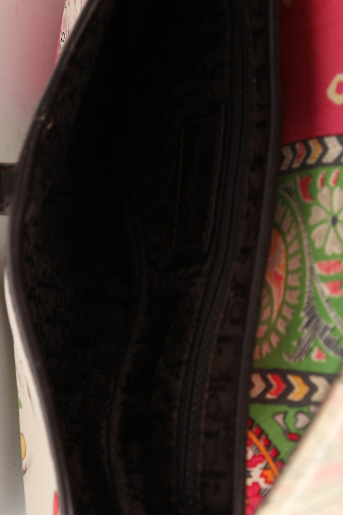 SUPER RARE Christian Dior John Galliano Silk Paisley Print Saddle Bag