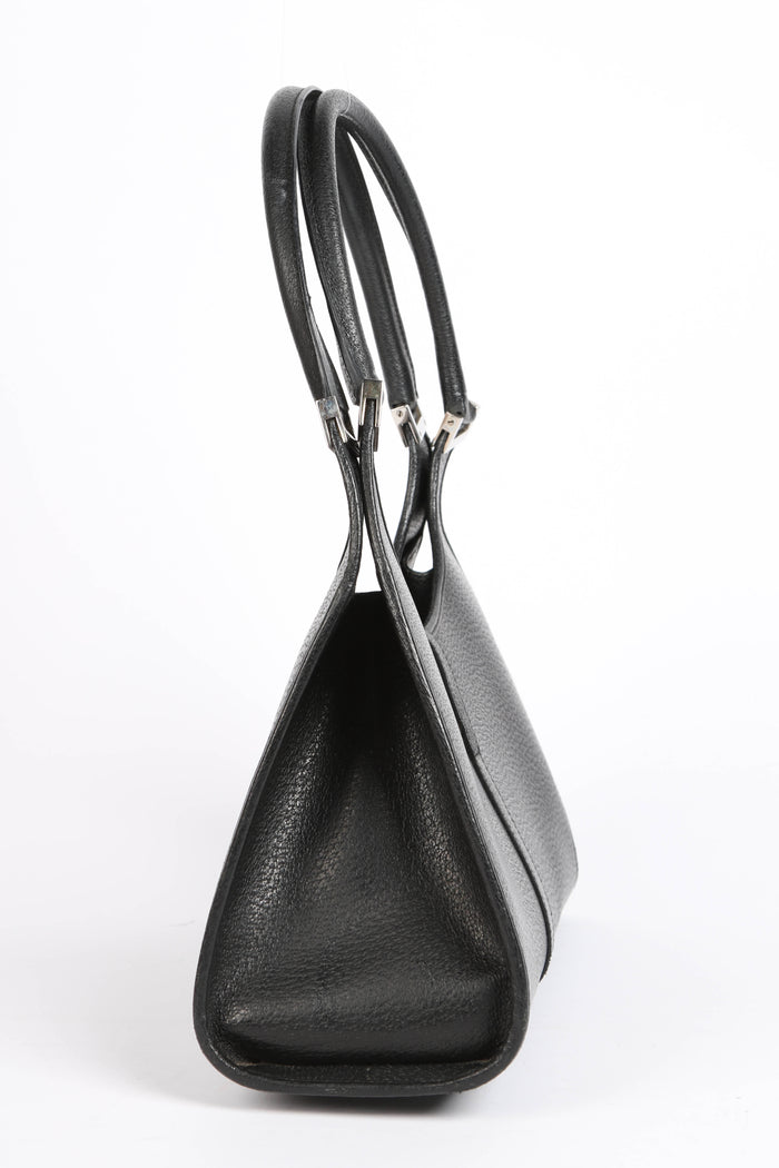 Vintage Gucci Black Leather Bardot Jackie Shoulder Bag