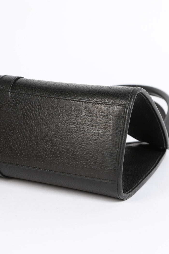 Vintage Gucci Black Leather Bardot Jackie Shoulder Bag