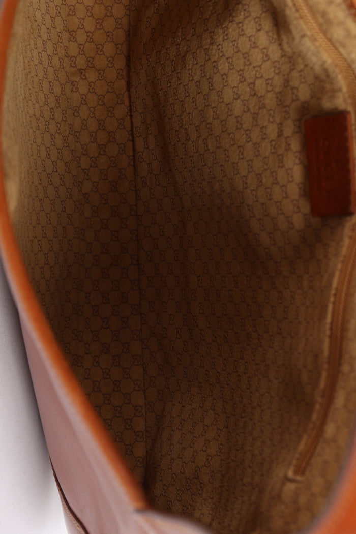 Vintage Gucci Tan Leather Jackie Shoulder Bag