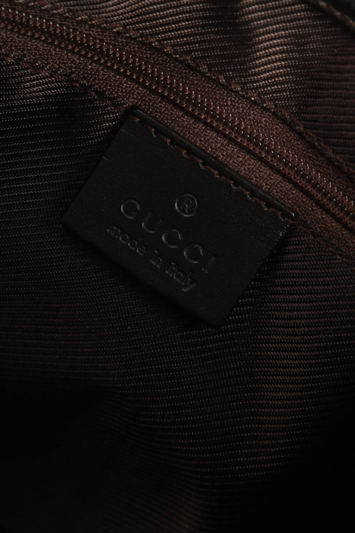 Vintage Gucci Classic Monogram Canvas Jackie Shoulder Bag