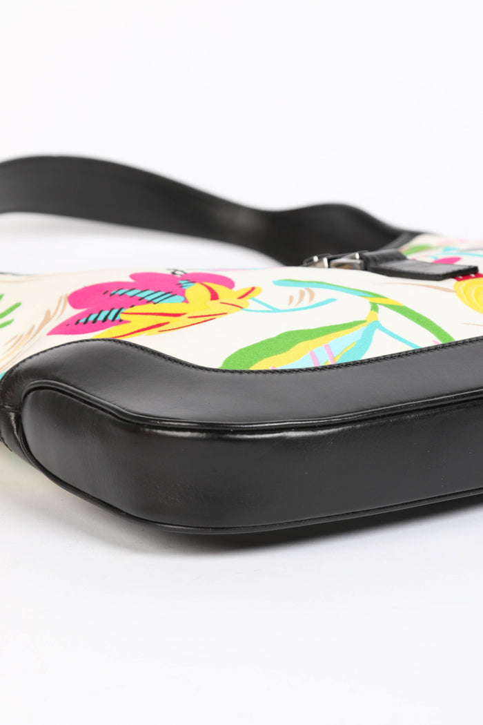 Vintage Gucci Floral Jackie Shoulder Bag