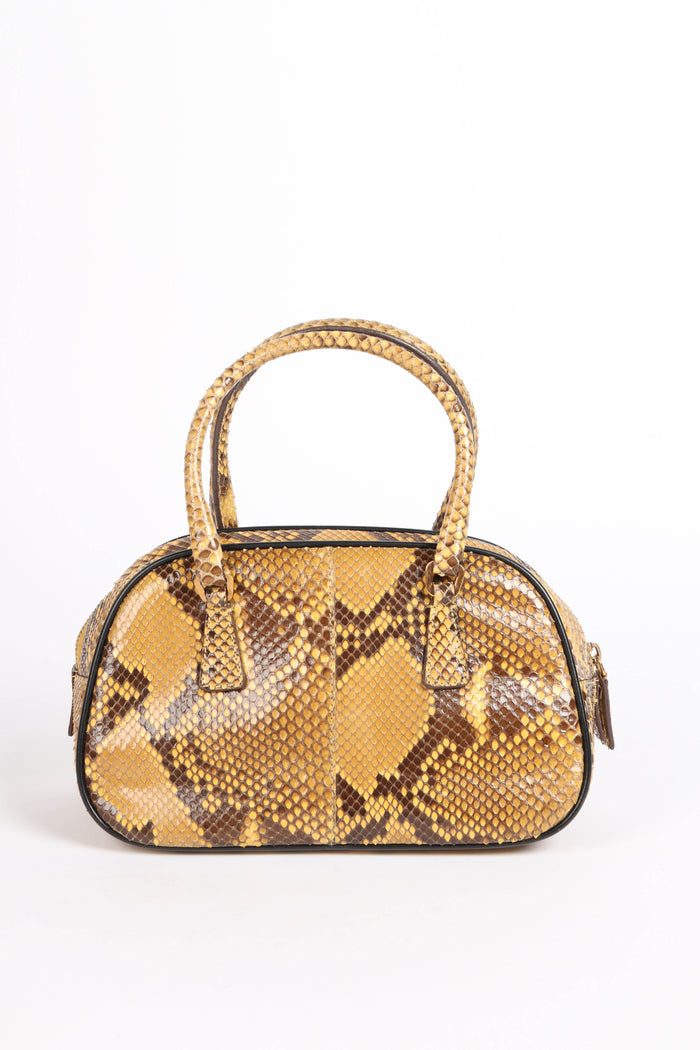 RARE Prada Snakeskin Mini Bowling Bag