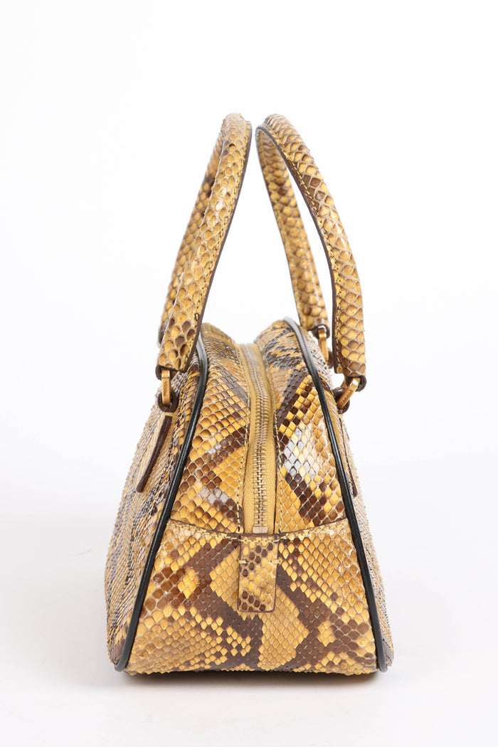 RARE Prada Snakeskin Mini Bowling Bag