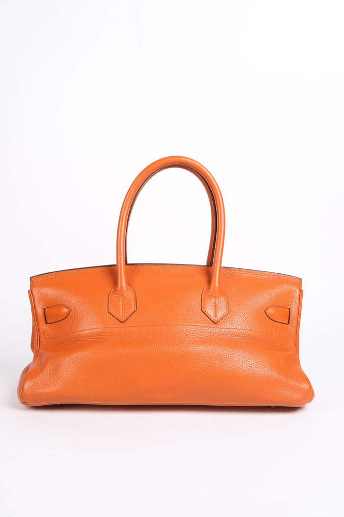 2005 Hermès Birkin JPG HAC in Orange Clemence Leather with Palladium Hardware