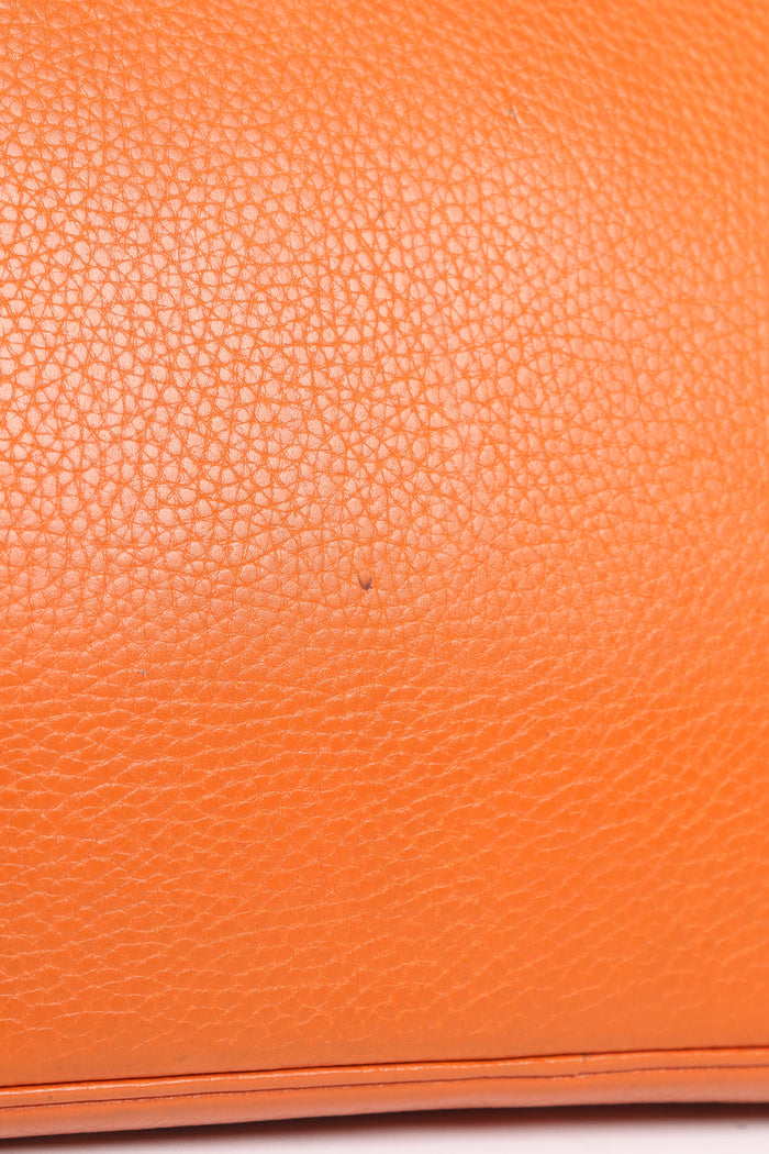 2005 Hermès Birkin JPG HAC in Orange Clemence Leather with Palladium Hardware