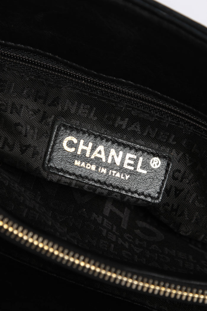 2000s Chanel Embroidered Multicolour Icon Shoulder Bag