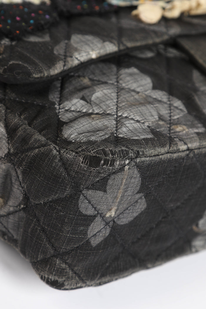 RARE Chanel Floral Embellished Single Flap Bag