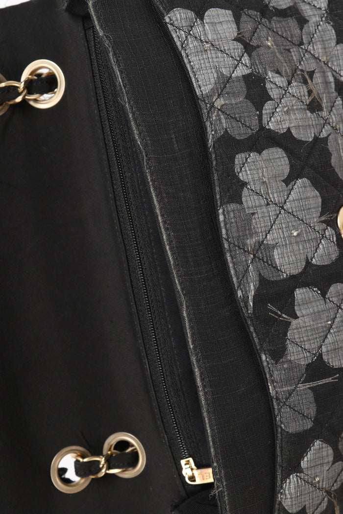 RARE Chanel Floral Embellished Single Flap Bag