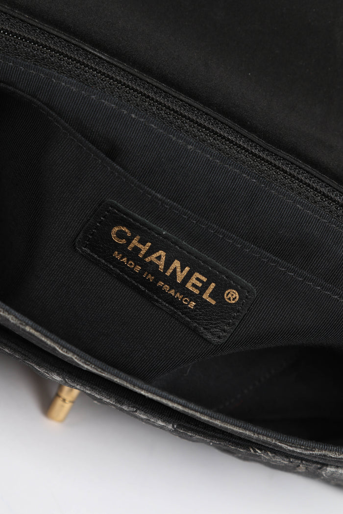 RARE Chanel Floral Embellished Single Flap Bag