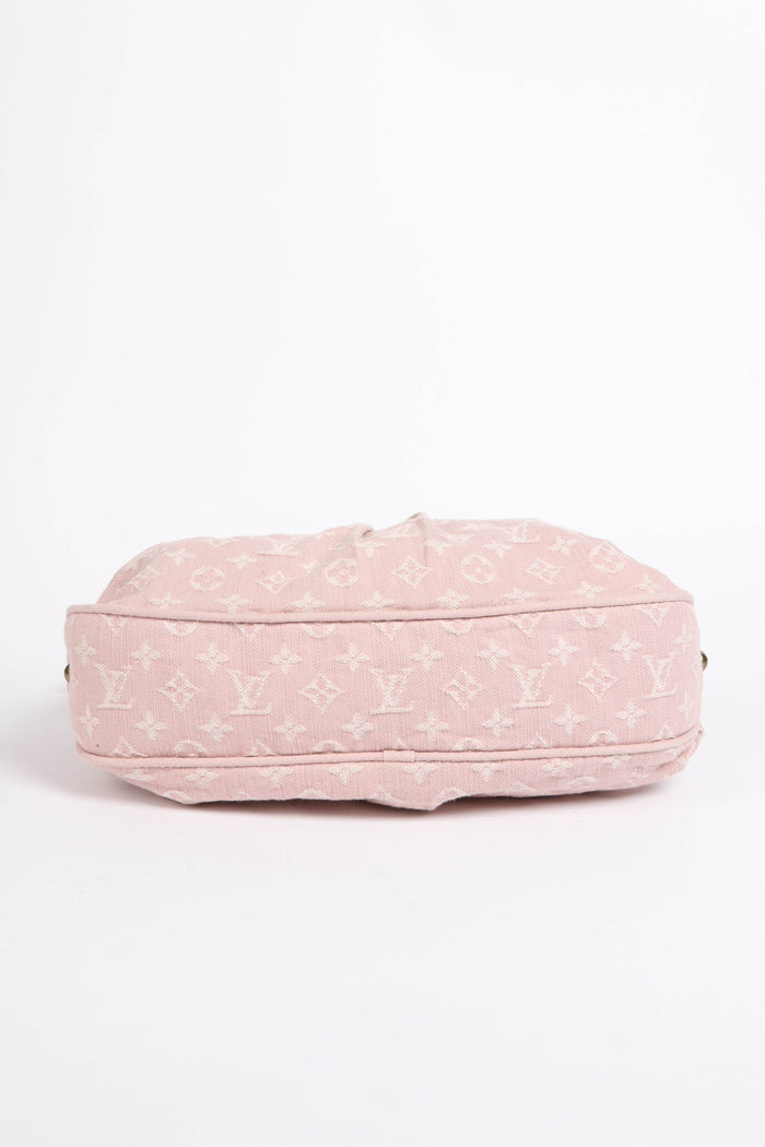 RARE Louis Vuitton Rose Monogram Denim Slightly Crossbody Bag