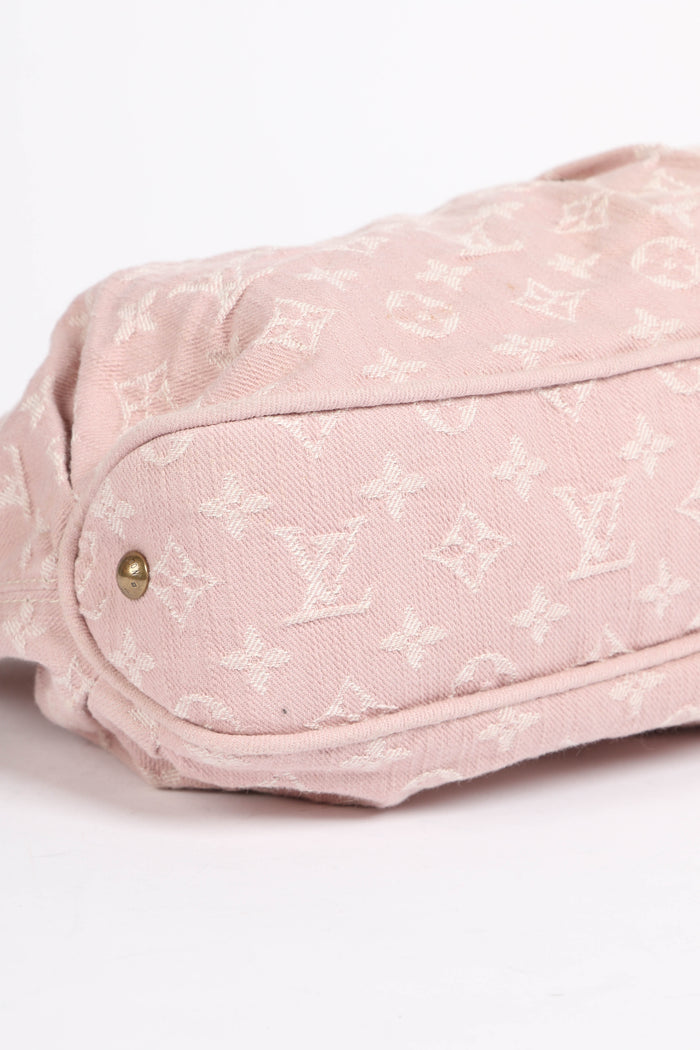 RARE Louis Vuitton Rose Monogram Denim Slightly Crossbody Bag