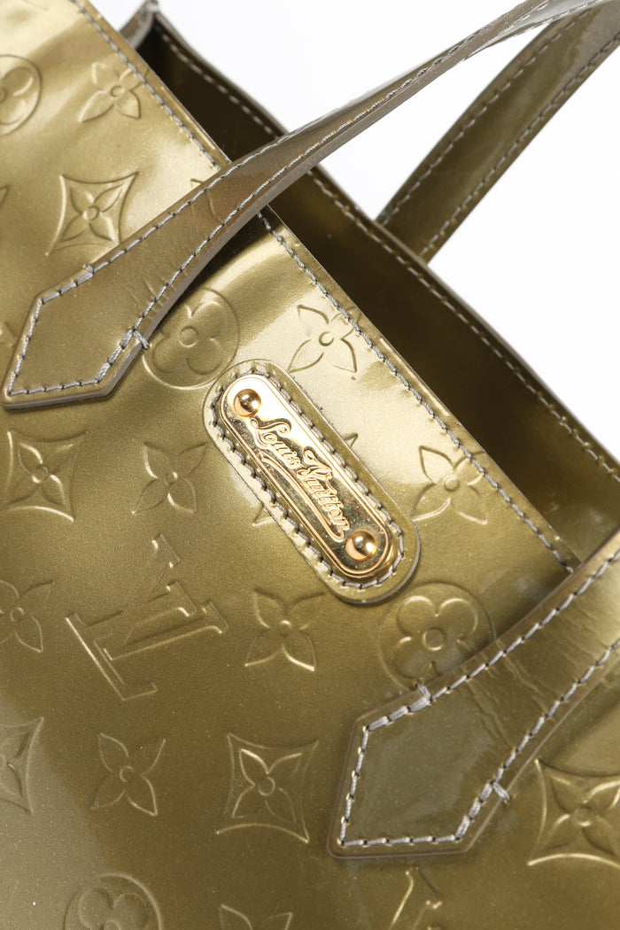 Vintage Louis Vuitton Green Monogram Vernis Wilshire Tote Bag