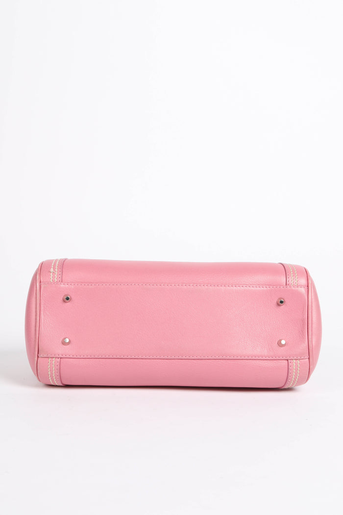 Limited Edition 2000s Christian Dior Pink Leather Butterfly Detective Bag